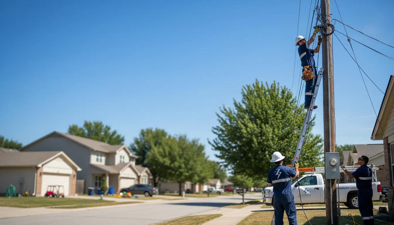 Residential electrician providing installation services in Blue Springs, MO